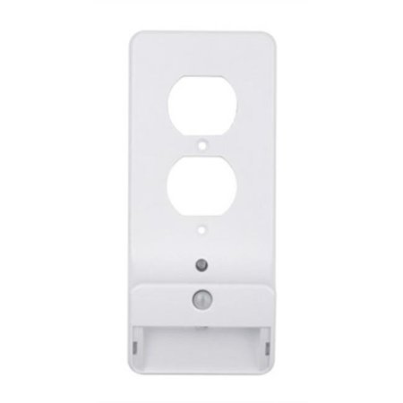 GLOBE ELECTRIC Globe Electric 234103 LED Duplex Outlet Night Light Wall Plate; White 234103